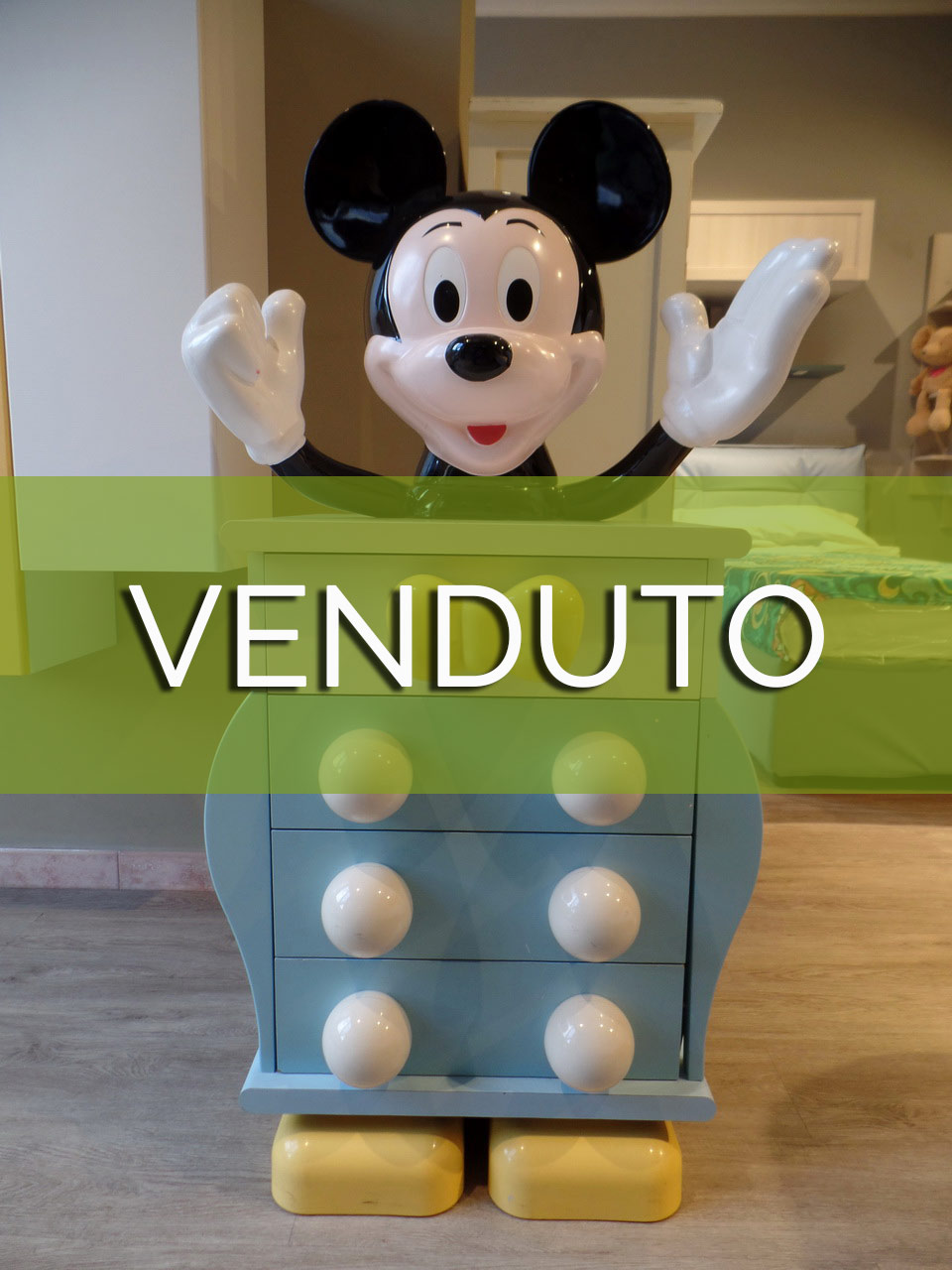 Cassettiera Micky Mouse Venduto