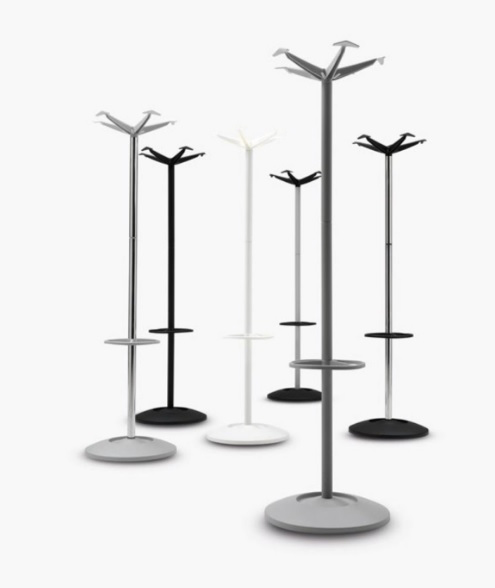 Yoobure Appendiabiti Autoportante Con Base In Marmo - 12 Ganci, Portaombrelli Rimovibile, Altezza 180 Cm, Per Ingresso E Camera Da Letto